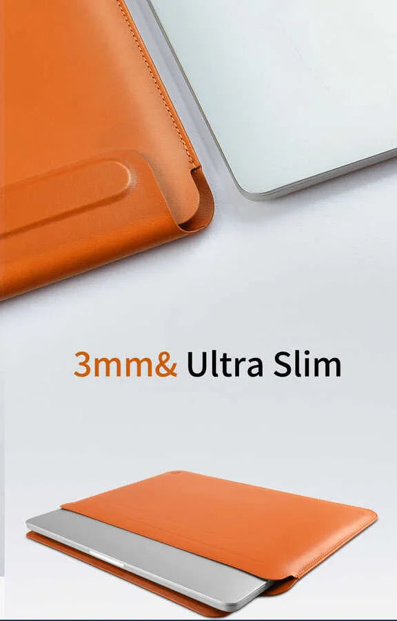 Wiwu Skin Pro Slim Stand Sleeve For Macbook Pro 16 - Gray - Tashqila Wiwu Skin Pro Slim Stand Sleeve For Macbook Pro 16 - Gray - Tashqila